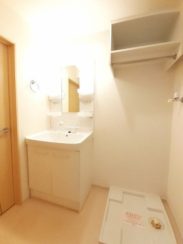 ハルタの洗面所|スペースが確保できる洗面所です