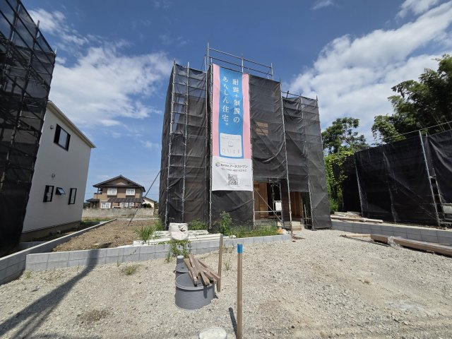新築　太田市新田上江田町第1　3号棟　Cradle Gardenの外観|現地写真　2026年9月完成予定！同社完成済み物件のご内覧も可能です。お気軽にご連絡ください！