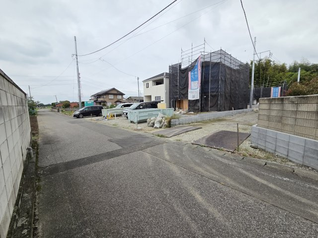 新築　太田市新田上江田町第1　3号棟　Cradle Gardenの前面道路含む現地写真|現地写真　南側前面道路幅員約4.5ｍ