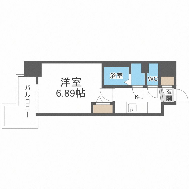 フォーリアライズ難波南レーヴの間取り