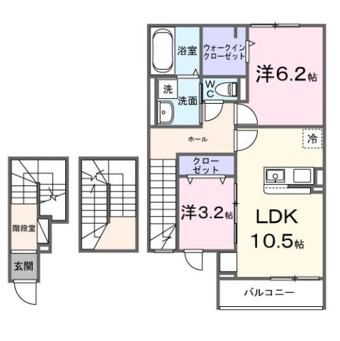 【間取り】 | グレイス　ケイ