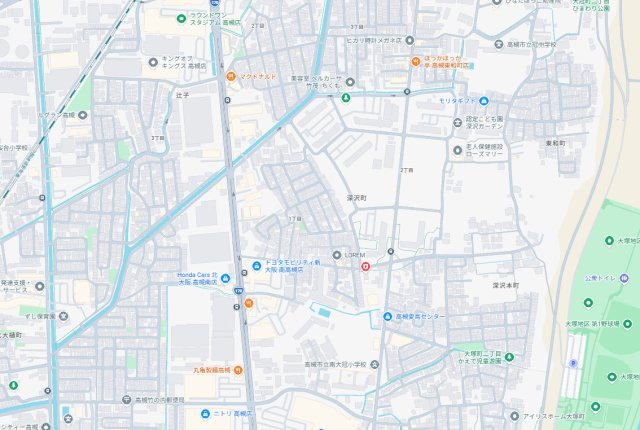 高槻市深沢町　第3期　新築一戸建ての地図