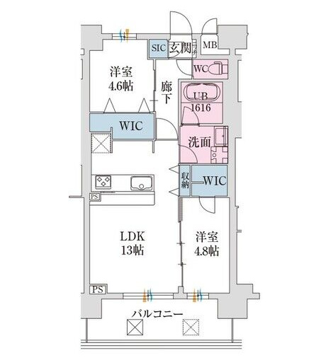 スプランディッド難波VII(セブン)の間取り
