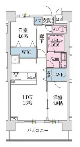 スプランディッド難波VII(セブン)の間取り