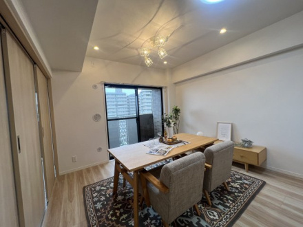 南浦和パークハイツの居間・リビング|施工例です