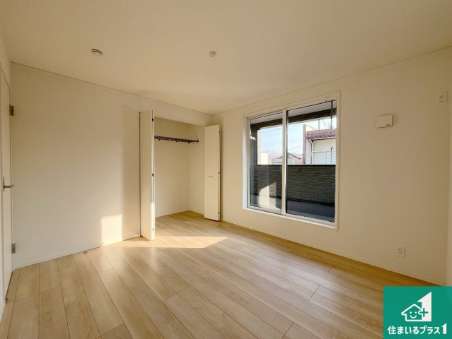 神戸市須磨区高倉台　第1期　新築一戸建ての洋室|シンプルな洋室は、自分好みのインテリアが楽しめます♪ご家族とインテリアや家具を選びに行くのは新築購入時の醍醐味の一つです。ぜひお楽しみください♪