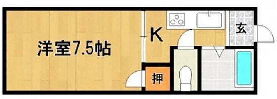 合川コーポ【キャッシュバック対象物件】の間取り