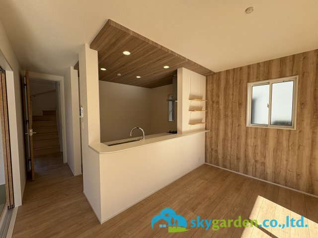 藤沢市羽鳥５丁目 ２号棟の内装|視界良好 対面キッチン