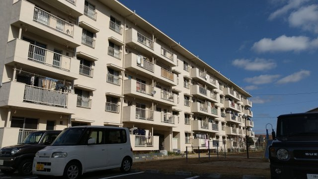 神陵台厚生年金4号棟　５Fの外観|外観もきれいです