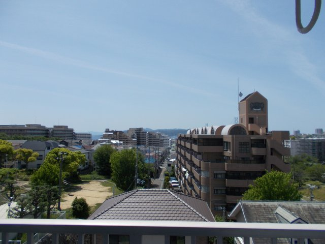 垂水高丸住宅５号棟の展望|南向き眺望