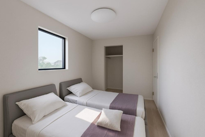 阿久比町大字宮津　エコタウン宮津E-1区画の寝室|主寝室イメージ：7.5帖
※掲載の家具・小物等は含まれておりません。写真はイメージです。