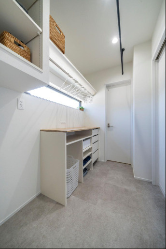 阿久比町大字宮津　エコタウン宮津E-8区画の脱衣所|（2025.5撮影）
※掲載の家具・小物等は含まれておりません。写真はイメージです。