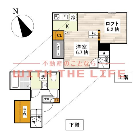 ADC津福セレーノ【キャッシュバック対象物件】の間取り