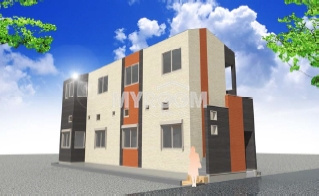 ル・メゾン中野新橋の外観パース|外観パース