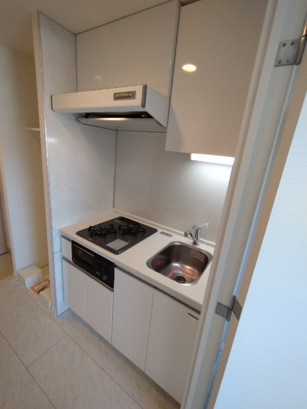 クレイシア西横浜のキッチン|ガス2口システムキッチン♪