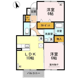 【間取り】 | スリー・スターⅣ号館Ａ