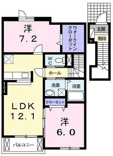 アヴェニューＢの間取り