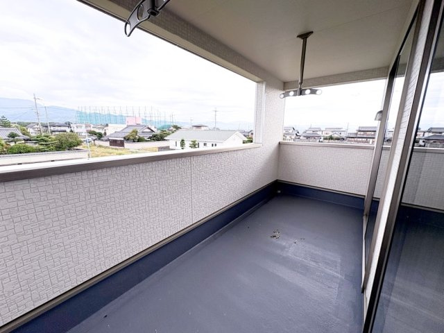 紀の川市下井阪第3 4号棟　のバルコニー