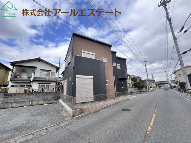 加古郡播磨町北本荘1丁目　　山陽電鉄「播磨町駅」徒歩9分の前面道路含む現地写真