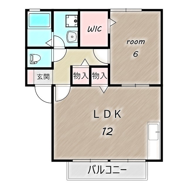 ヴィラ南雲Bの間取り|高崎、前橋のお部屋探しはエンドスケープまで！お客様の理想お聞かせ下さい♪