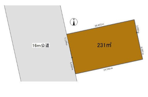野田市岩名2丁目　売地　69坪