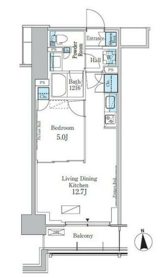 パークアクシス新宿百人町の間取り