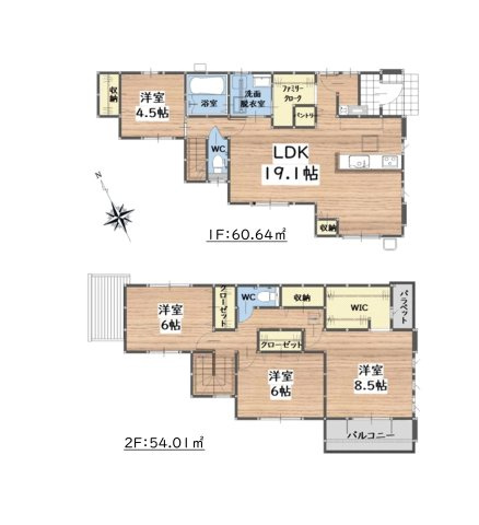 糟屋郡志免町志免1丁目第4-1棟（1号棟）の間取り