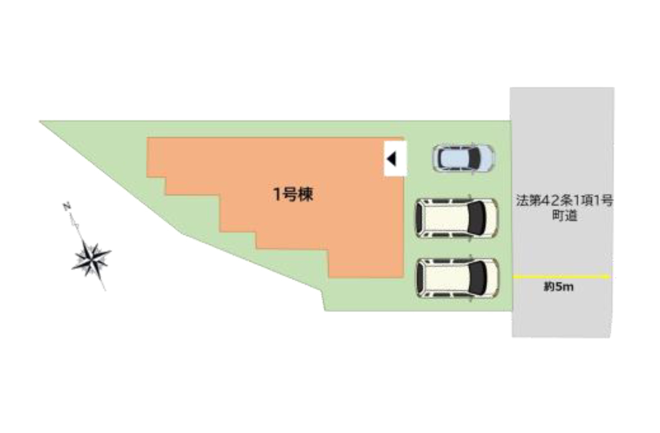 糟屋郡志免町志免1丁目第4-1棟（1号棟）の区画図|配置図（1号棟）