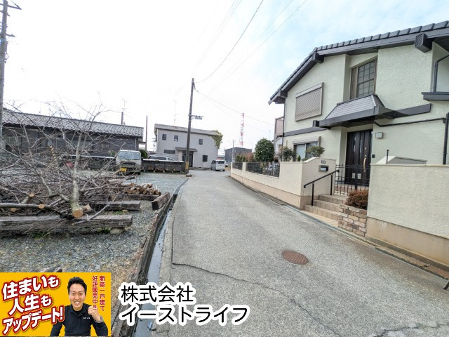 【中古物件】　いわき市小名浜字林ノ上　フルリフォーム済みの前面道路含む現地写真|西側4ｍ私道