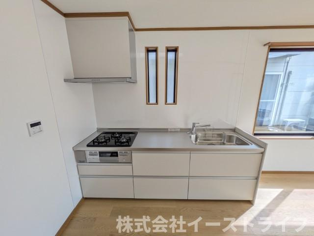【中古物件】　いわき市小名浜字林ノ上　フルリフォーム済みのキッチン|リフォーム済みの使いやすいシステムキッチン