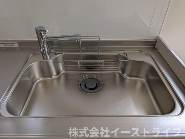 【中古物件】　いわき市小名浜字林ノ上　フルリフォーム済みのキッチン|使いやすいジャンボシンク