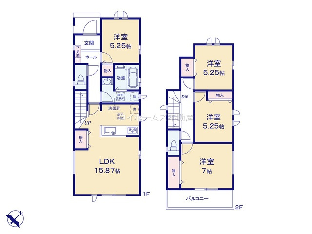 【間取り】 | 江南市慈光堂町南255『仲介料無料』新築戸建て | A号棟