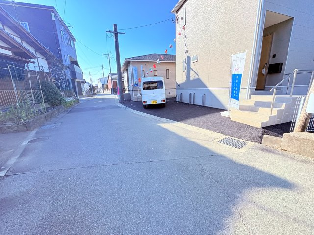 新築建売】筑後市大字下北島の前面道路含む現地写真