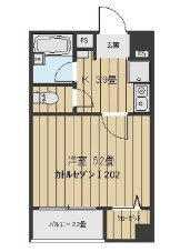 【間取り】 | カトルセゾン１２０２