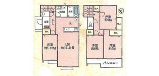 【間取り】 | 越谷市下間久里　新築分譲住宅　全7棟 | 越谷市下間久里　新築分譲住宅　全7棟（D号棟）