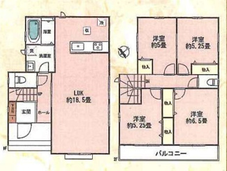 【間取り】 | 越谷市下間久里　新築分譲住宅　全7棟 | A号棟