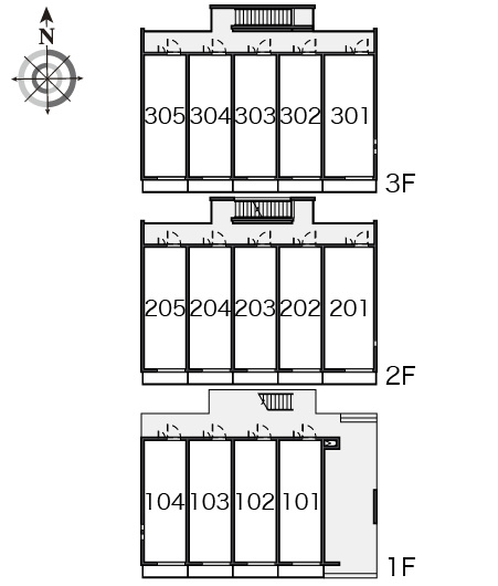 クレイノプランドール武蔵境の区画図