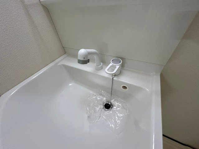 ファーストハイツの洗面所|スペースが確保できる洗面所です