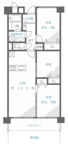東大和市立野３丁目の中古マンション