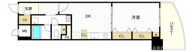 ノステルコート夕陽丘の間取り