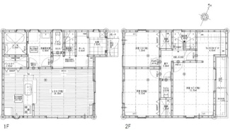 【間取り】 | 佐伯区美の里1丁目（全２区画）1号棟 | リビング15帖・パントリー・2階洋室3部屋・ウオークインクローゼットがある３LDK♪