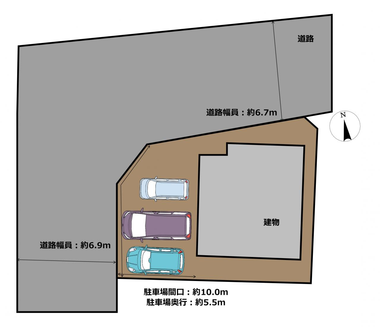 西尾市一色町の区画図