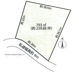 【土地図】 | 八風の郷別荘