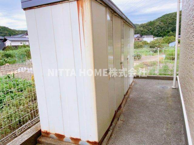 サンライズのその他共用部分|外部物置が付いています◎