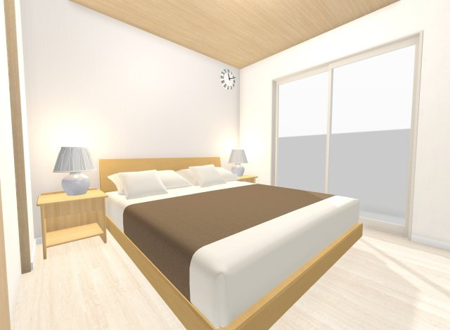 音羽初田町の洋室|【居室パース図】
５.６帖のおへや！バルコニーからの光が差し込みます♪
※イメージパース図は実際のお色味や素材、仕様とは異なる場合がございます。
【建物面積76.2m2】