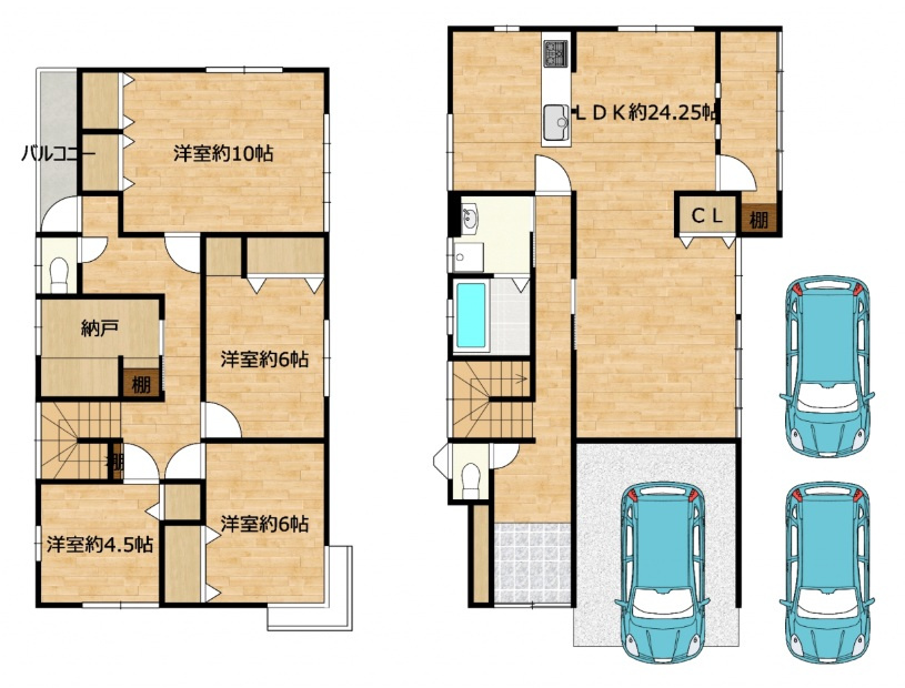 新潟市西区寺尾東2丁目の間取り