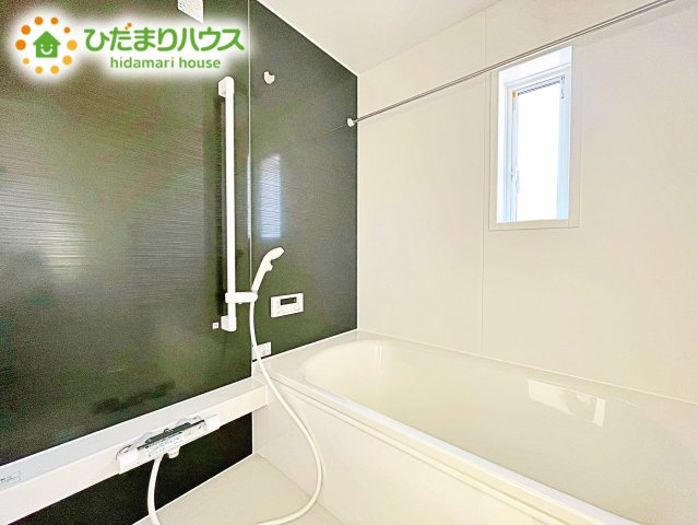 【浴室】 | ひたちなか市高野第7　新築戸建 | 今日も１日お疲れでした。広いお風呂で疲れを癒してください。