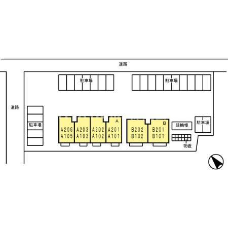 カサ・マールＫ　B棟の区画図