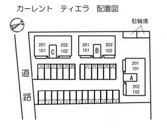 【区画図】 | カーレントティエラB棟