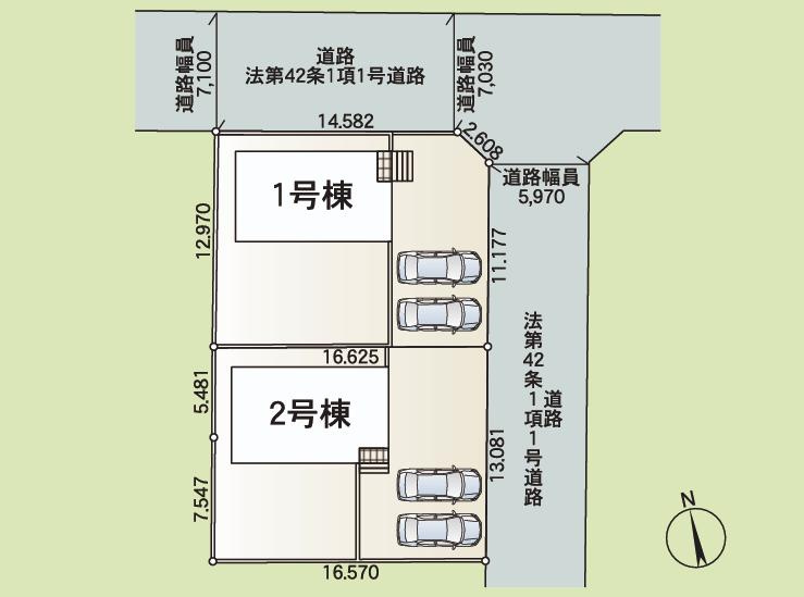 高萩市高萩第3　新築戸建　1号棟の外観